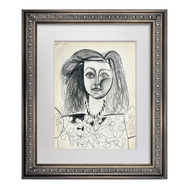 Pablo Picasso Limited Ed. Lithograph "30.juin.46" W/Frame Included For Sale
