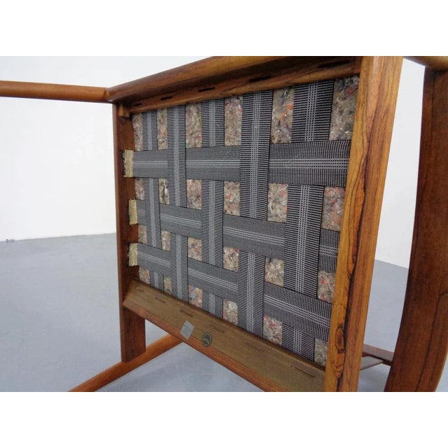 Danish Rosewood Model 56 Armchair by Grete Jalk for Poul Jeppesen, 1960s For Sale - Image 16 of 18