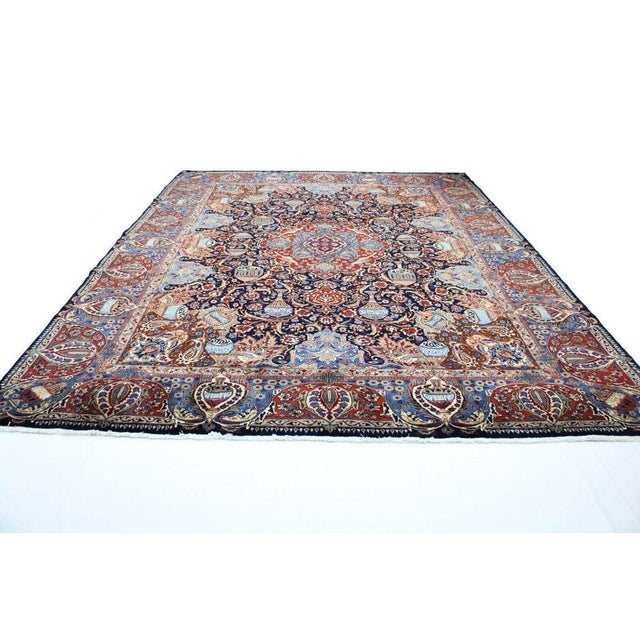 Hand-Knotted Kashmar Rug For Sale - Image 4 of 11
