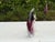Vintage Signed Daniels Art Glass Angelfish Sculpture, Purple & Clear For Sale - Image 9 of 10