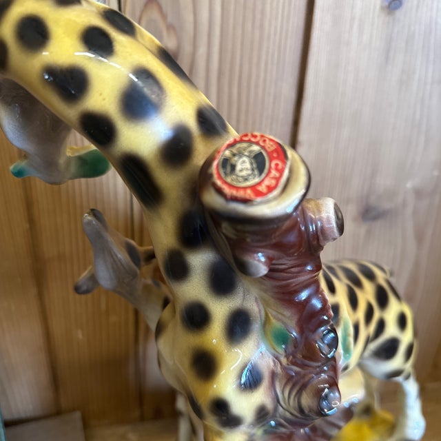 Transitional 1970 Barsottini Vino Rosso Giraffe Decanter For Sale - Image 3 of 6
