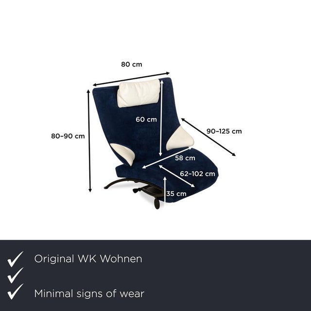 The WK Wohnen Solo 699 armchair, made from high-quality Alcantara fabric, has a modern and stylish appearance. The...