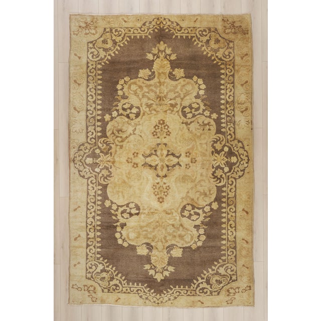 Vintage Turkish Oushak Rug, 06’11 X 11’00 For Sale - Image 10 of 10