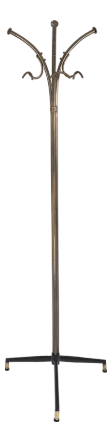 Coat Stand in Gold-Plated Metal, 1950s