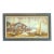 Large Nautical "Ships in Harbor" Oil Painting by M. Runci For Sale