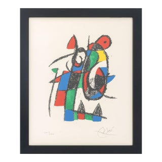 Joan Miro "Lithograph Ii" Lithograph, 1975 For Sale