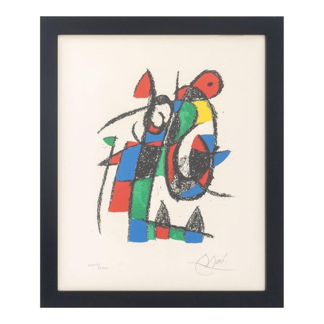 Joan Miro "Lithograph Ii" Lithograph, 1975 For Sale