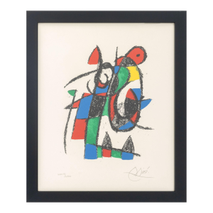 Joan Miro "Lithograph Ii" Lithograph, 1975