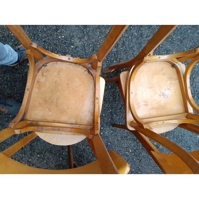 Bistro Chairs from Baumann, 1950s, Set of 12 For Sale - Image 17 of 18