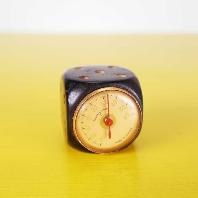 Black Vintage Bakelite Nut Thermometer For Sale - Image 8 of 8