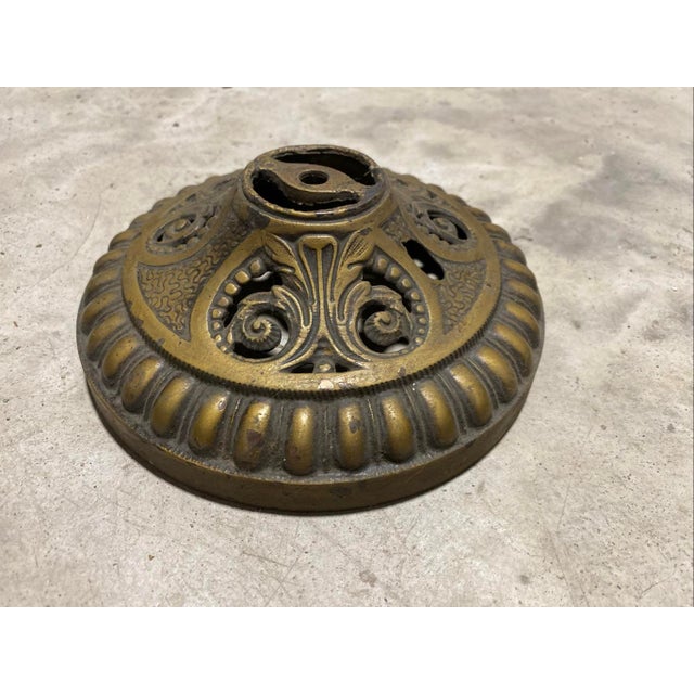 7 diameter 2.5 high Add a layer of rich history and intricate detail to your home with this stunning antique ceiling light...