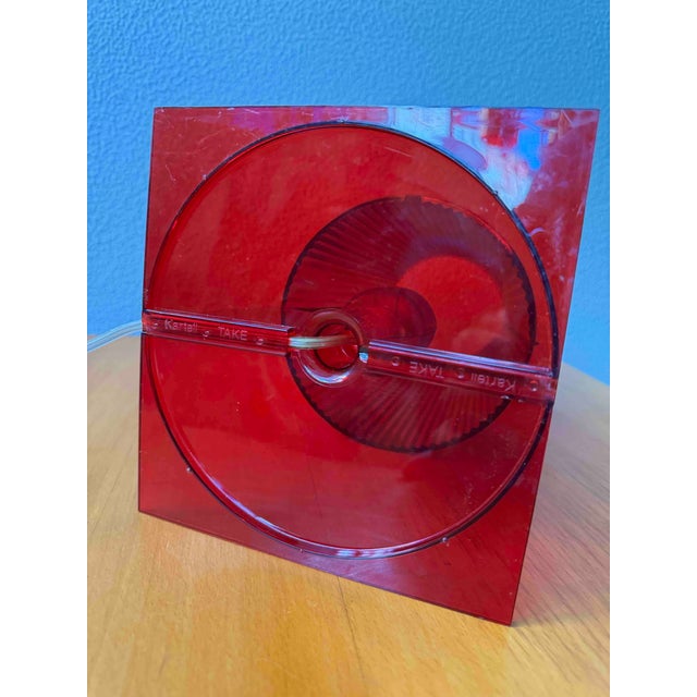 Plastic Table Lamp in Red Transparent Polycarbonate by Ferruccio Laviani for Kartell, 2003 For Sale - Image 7 of 16
