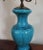 Turquoise 19th Century Chinese Monochrome Turquoise Porcelain Vase as Lamp For Sale - Image 8 of 10