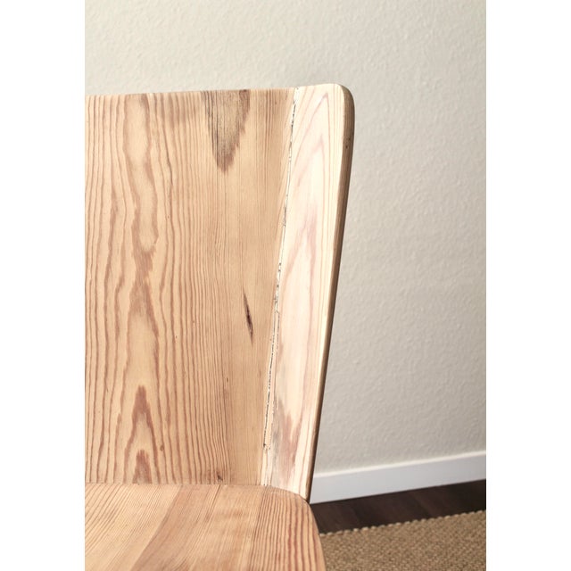 Swedish Pine Modell 510 Dining Chairs by Göran Malmvall for Svensk Fur, Sweden, 1950s, Set of 7 For Sale - Image 12 of 18