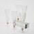 Hexagonal Flutes with Gold Inserts by Cenedese, Set of 5 For Sale - Image 3 of 18