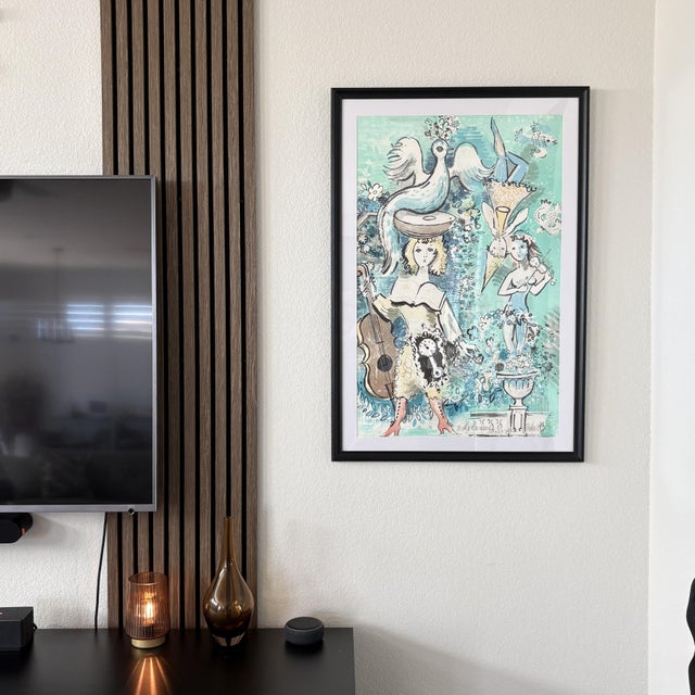 1960s Expressionism Charles Cobelle Original Painting Triptych Framed Hand Painted Art - Set of 3 For Sale - Image 10 of 18