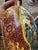 Ceramic Japanese Satsuma Vase with Court Scene by Moriage Decoration, 1920 For Sale - Image 7 of 8