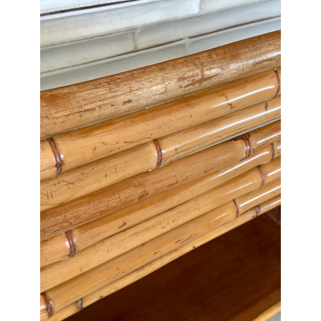 1950’s Coastal Old Florida Split Bamboo Grasscloth Planter For Sale In Naples, FL - Image 6 of 13