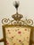 Gorgeous antique Royal crown armchair with real red Fox furIn Mackenzie Childs style.
