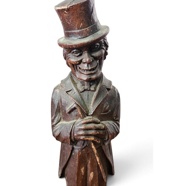 Wood 1940s Syracuse Ornamental Co Syroco Woodlite "Old Codger" Corkscrew Figurine For Sale - Image 7 of 7