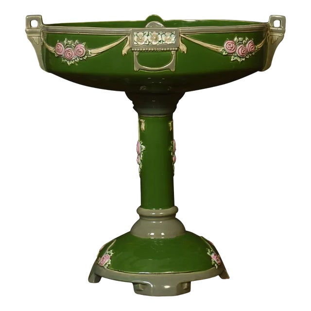 Art Nouveau Glazed Centrepiece from Eichwald, 1890s For Sale
