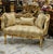 This vintage French style settee is a radiant statement piece designed to bring opulence, romance, and classic European...
