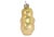 European Early Mid-Century Gold Bear Glass Ornament For Sale - Image 4 of 4