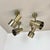 Contemporary Minimalist Brass Tube Spot Wall Lights, Italy, 1970s, Set of 2 For Sale - Image 3 of 18