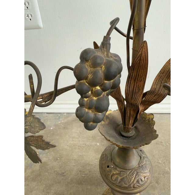 Brown Pair of 19th C. Italian Brass Candelabras For Sale - Image 8 of 10