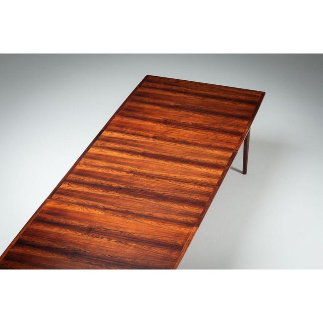 Large Model 201 Dining Table in Rosewood by Arne Vodder for Sibast, Denmark, 1960s For Sale - Image 6 of 14