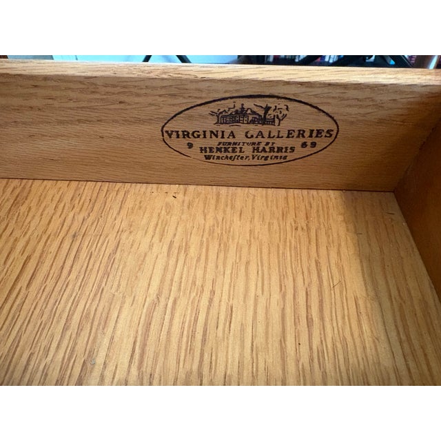 Henkel Harris Wild Cherry Lady Astor Writing Desk. Cherry wood circa 1969 with internal compartment and keys. The small...