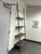 Restoration Hardware Restoration Hardware Industrial Leaning Wood & Metal Shelving Unit For Sale - Image 4 of 12