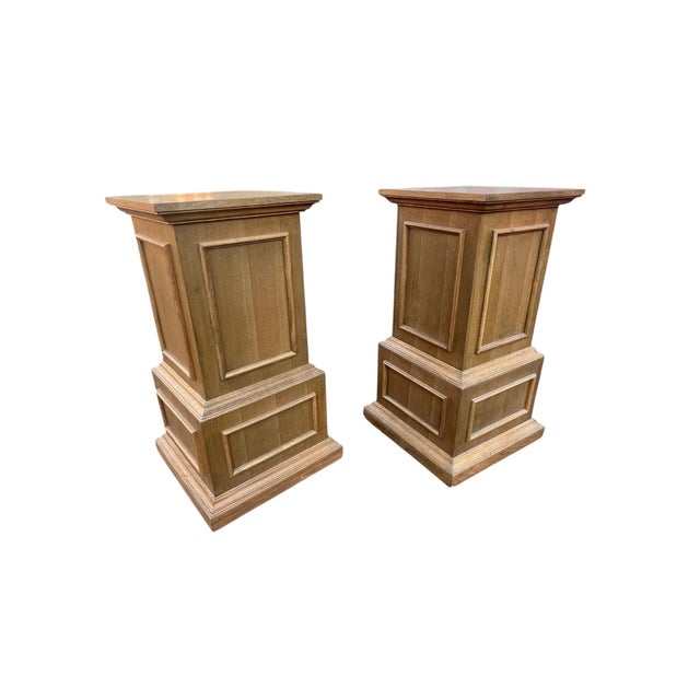 Pair Pillars Pedestals Restoration Hardware For Sale - Image 9 of 18