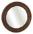 Round Oak Mirror, 1960s For Sale