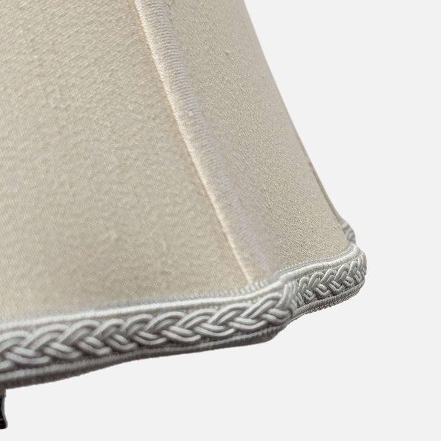 Black Chelsea House French Neoclassical Table Lamp With Shade For Sale - Image 8 of 11