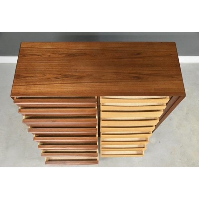1950s Refinished Danish Modern Teak Armoire Dresser by Falster For Sale - Image 14 of 14