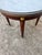 Brass French 19th Century Louis XVI Mahogany Oval Bouillotte Marble Top Side Table For Sale - Image 8 of 8