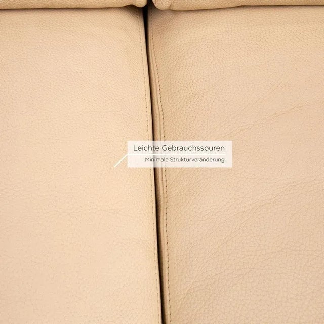 Beige Leather 2-Seater Sofa from Machalke For Sale - Image 5 of 12