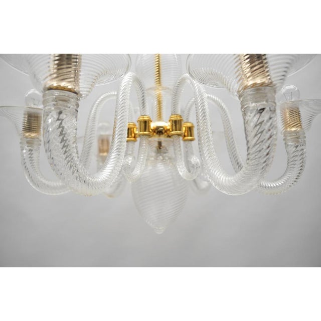 Murano Glass Chandelier from Barovier & Toso, Italy, 1990s For Sale - Image 12 of 18