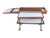 Brown Paul McCobb Style Mid-Century Walnut Bar Cart With Brass Accents For Sale - Image 8 of 14