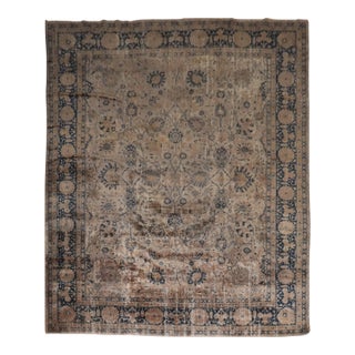 Early 20th Century Zabihi Collection Oversize Distressed Rug - 11'10" x 15'6" For Sale