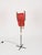 Wonderful and very unique mid-century organic floor lamp crafted in an elegant combination of black enameled metal, solid...