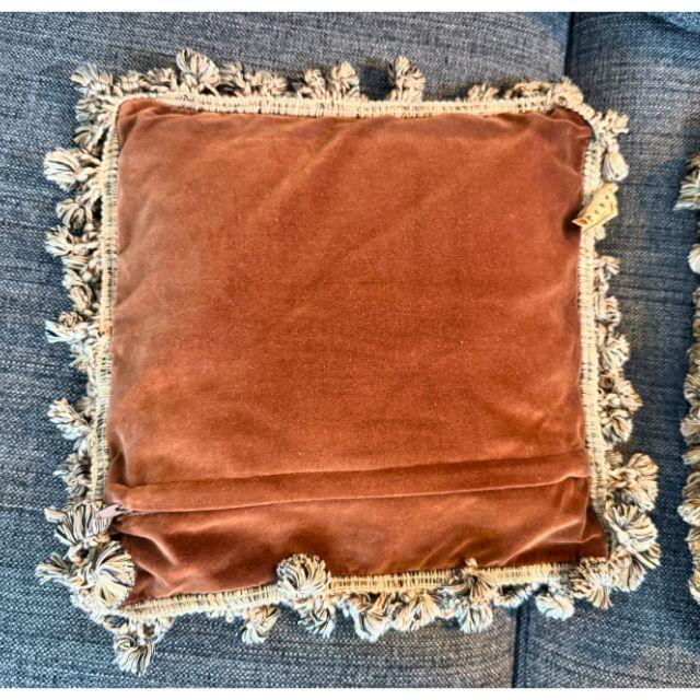 Textile Late 20th Century, Shih Tzu Handcrafted Needlepoint, Throw Pillows, Pair (2) For Sale - Image 7 of 11