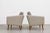 1960s Pair - Danish Mid Century Modern Teak + Wool Armchairs, C. 1960’s For Sale - Image 5 of 14