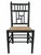 Late 20th Century Black Faux Bamboo Chinoiserie Cane Accent Chair For Sale - Image 10 of 10