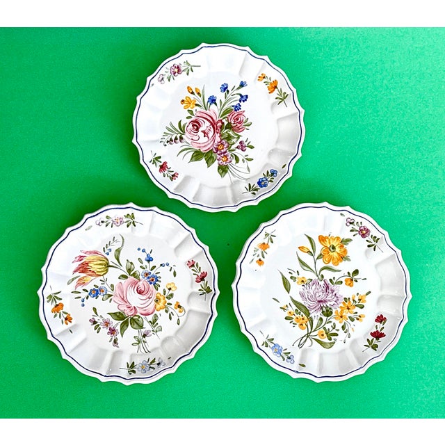 Colorful Italian Botanical Wall Plates - set of 4. These beautiful plates are ready to show off their hand painted...