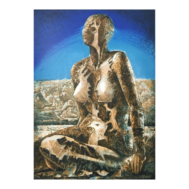 Pierre Lamy Signed Original Lithograph La Terre Est Un Savoir 1972 For Sale