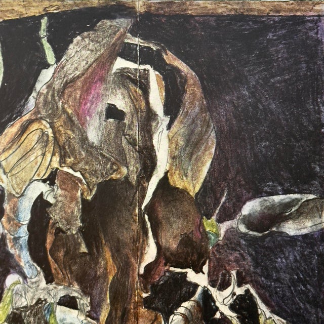 Horst Janssen - Neo-Expressionist Still Life Magnolia Lübeck Lithograph, Signed For Sale - Image 4 of 5