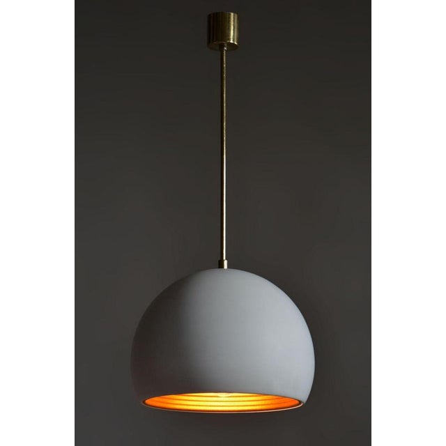 Guzzini Mid-Century Modern Pendant Light in Brass by Guzzini for Meblo, Italy, 1960s For Sale - Image 4 of 8