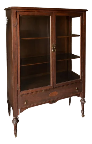 Queen Anne Style Antique China Cabinet